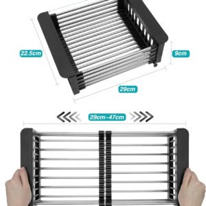 Stainless Steel Retractable Drain Rack