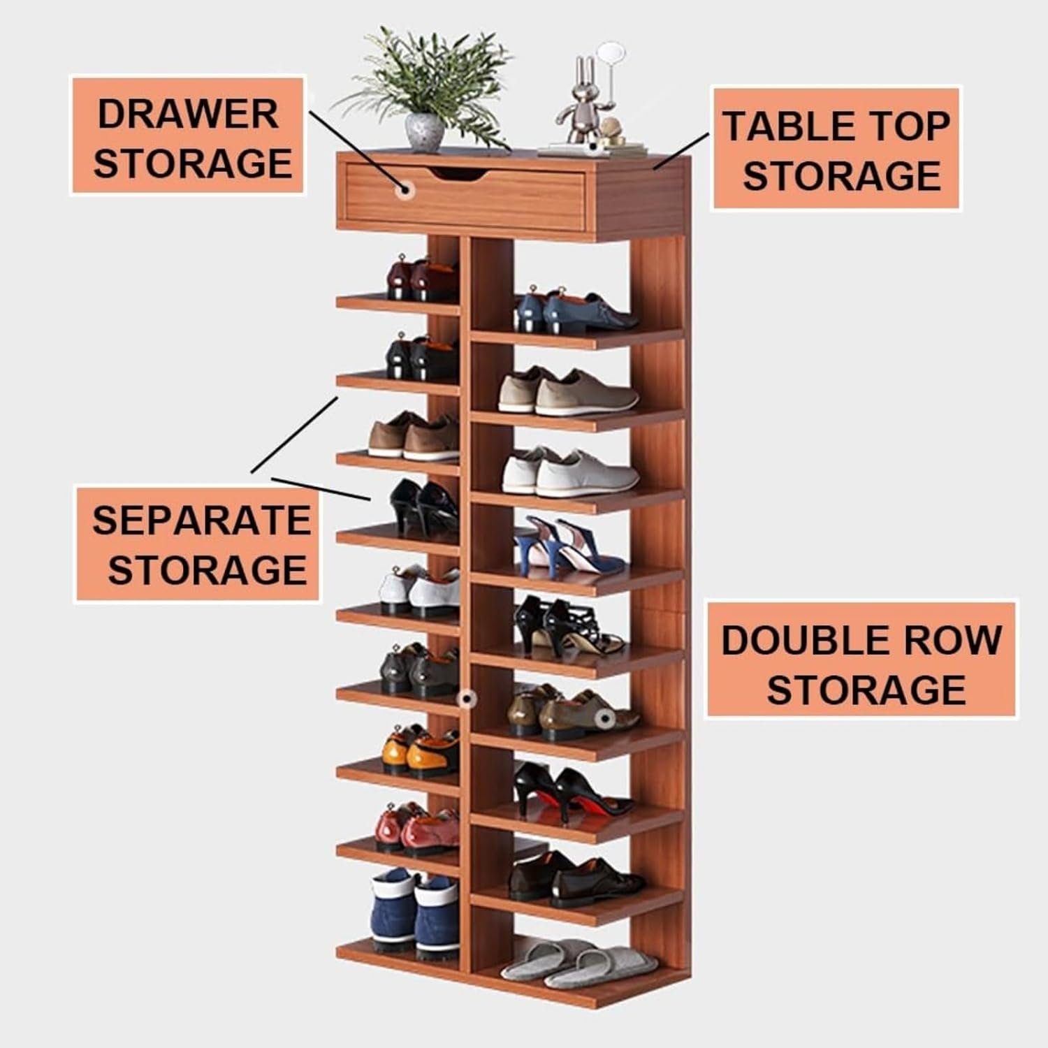 Seat Cushion Shoe Rack - Image 3